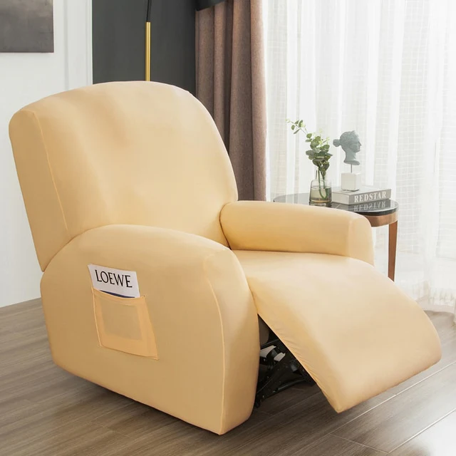 4 pieces Waterproof Recliner Sofa Cover for Living Room Elastic Reclining Chair Cover Protection Lazy Boy Relax Armchair Cover - Image 29