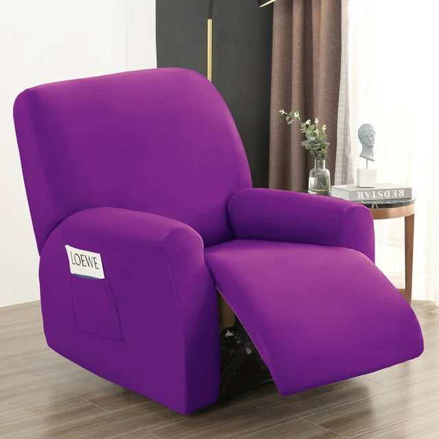 4 pieces Waterproof Recliner Sofa Cover for Living Room Elastic Reclining Chair Cover Protection Lazy Boy Relax Armchair Cover - Image 31