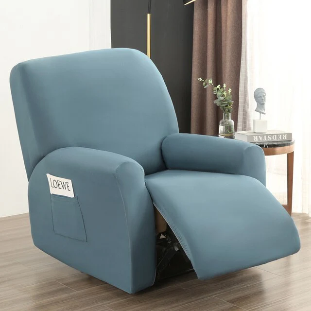 4 pieces Waterproof Recliner Sofa Cover for Living Room Elastic Reclining Chair Cover Protection Lazy Boy Relax Armchair Cover - Image 36