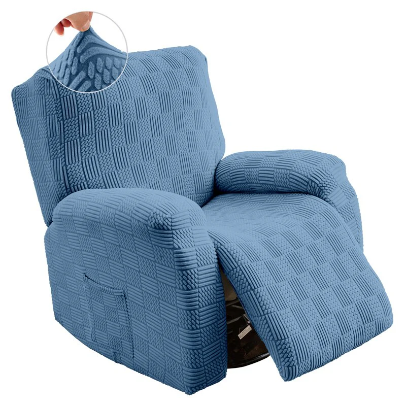 4Pcs Split Luxury Thicken Recliner Chair Cover Elastic Jacquard Single Sofa Covers Lazy Boy Chair Slipcovers Stretch Armchair Protector - Image 12