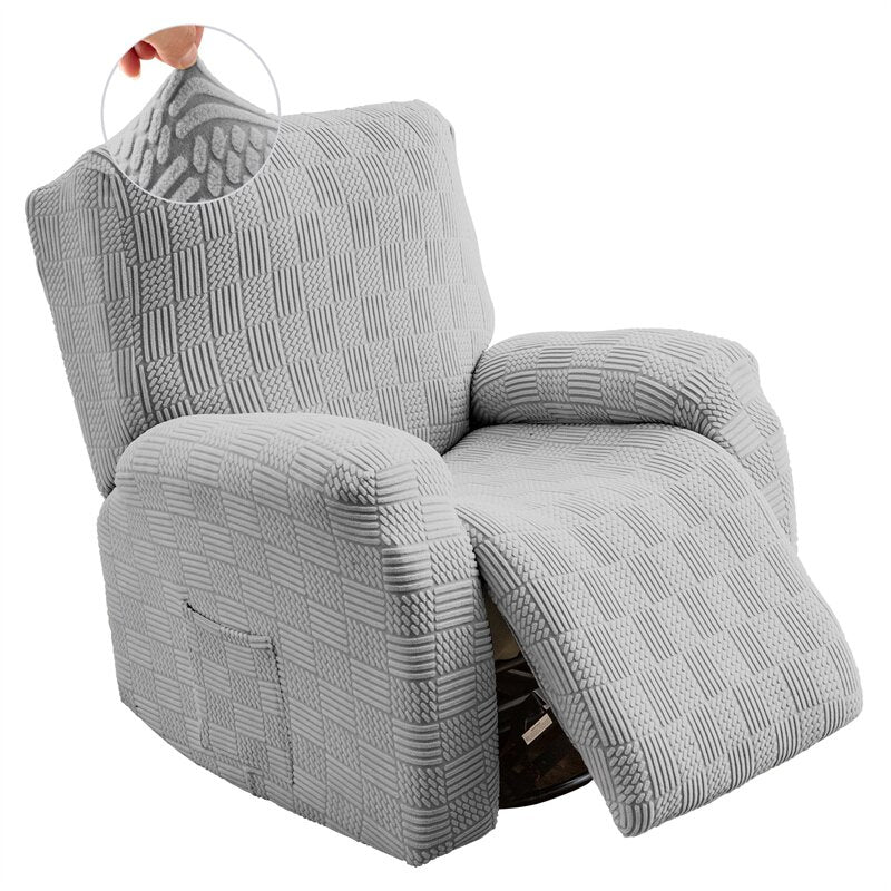4Pcs Split Luxury Thicken Recliner Chair Cover Elastic Jacquard Single Sofa Covers Lazy Boy Chair Slipcovers Stretch Armchair Protector - Image 8