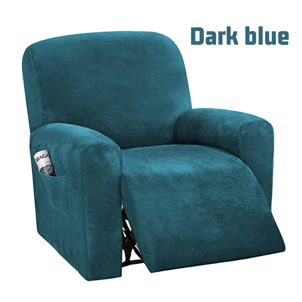 All-in-1/4pcs Split Design High Grade Velvet Recliner Chair Covers Waterproof Couch Covers Armchair Slipcover Washable Furniture Protectors - Image 13