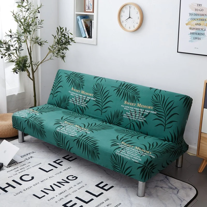 Armless Covers Sofa Bed Cover All-inclusive Folding Elastic Couch Cover Loveseat Stretch Furniture Covers Protector Removable - Image 16