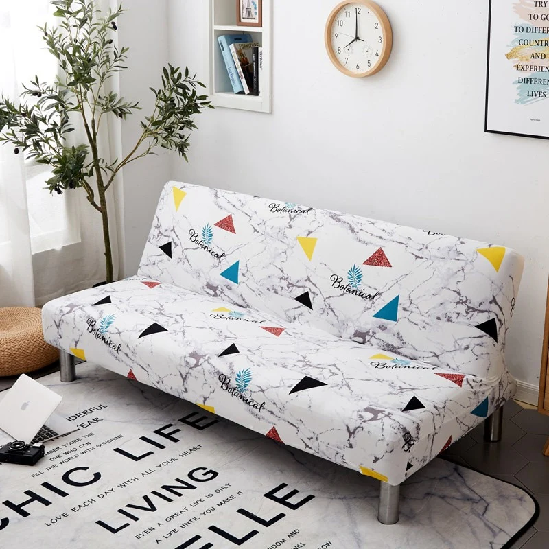 Armless Covers Sofa Bed Cover All-inclusive Folding Elastic Couch Cover Loveseat Stretch Furniture Covers Protector Removable - Image 17