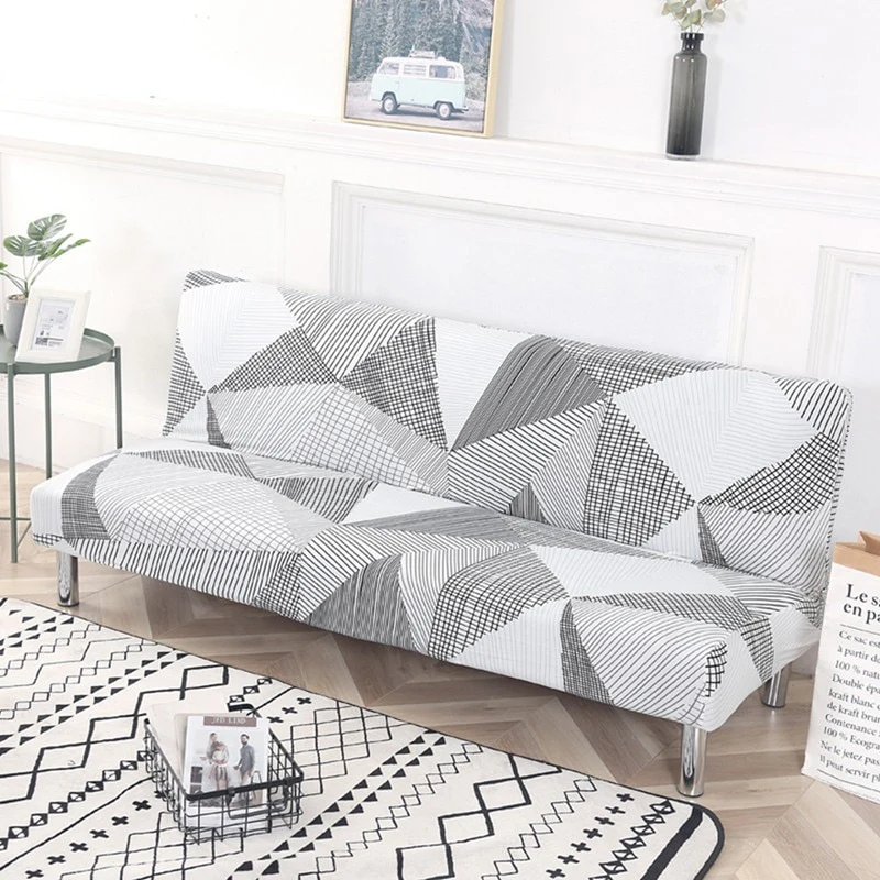 Armless Covers Sofa Bed Cover All-inclusive Folding Elastic Couch Cover Loveseat Stretch Furniture Covers Protector Removable - Image 3