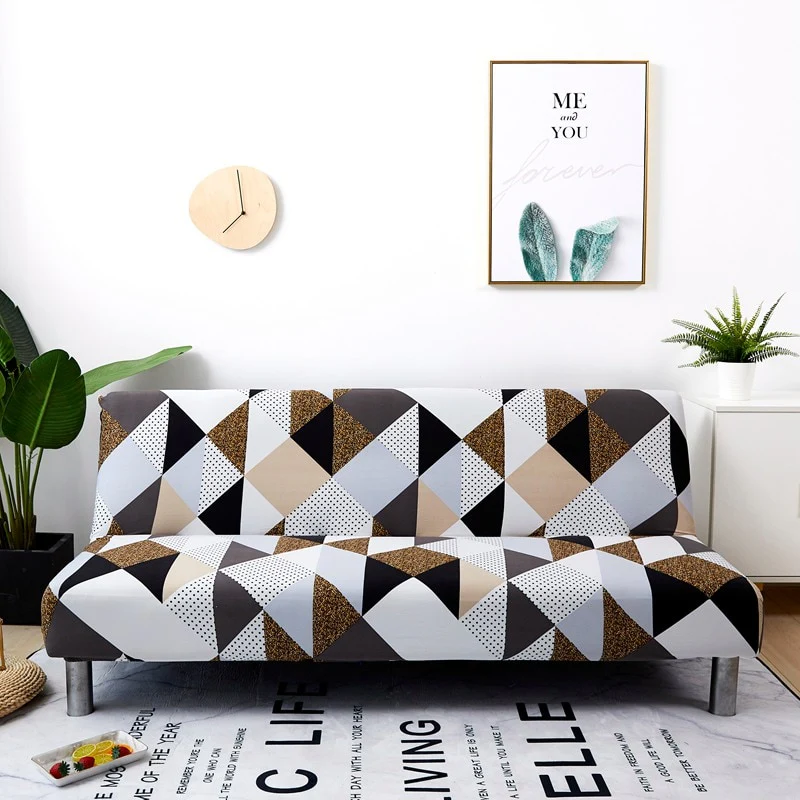 Armless Covers Sofa Bed Cover All-inclusive Folding Elastic Couch Cover Loveseat Stretch Furniture Covers Protector Removable - Image 8