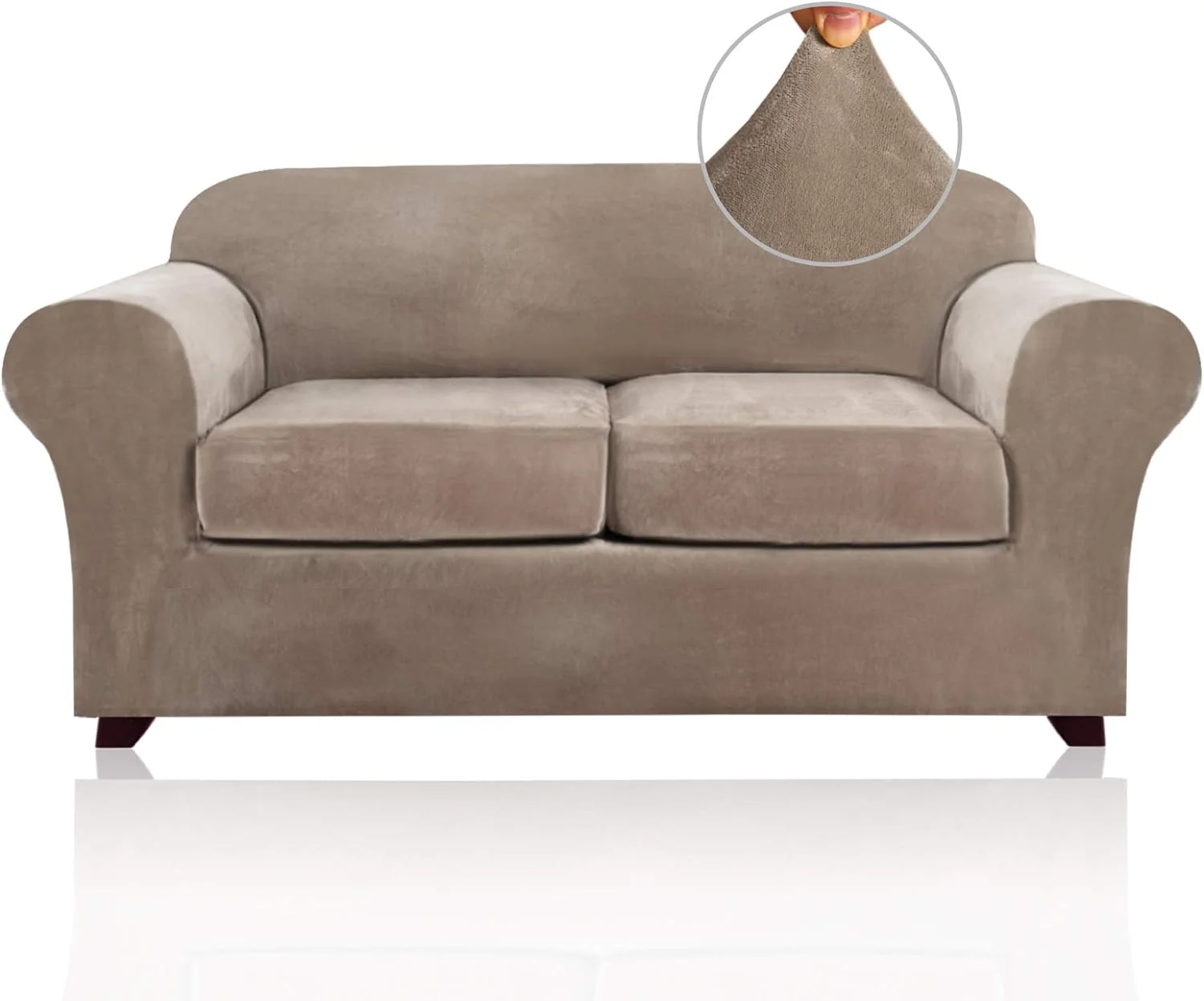 Best Real Velvet Stretch Sofa Covers 2025 New Stretch Velvet Couch Covers for Cushion Sofa Slipcovers Soft Sofa Slip Covers Furniture Covers - Image 23