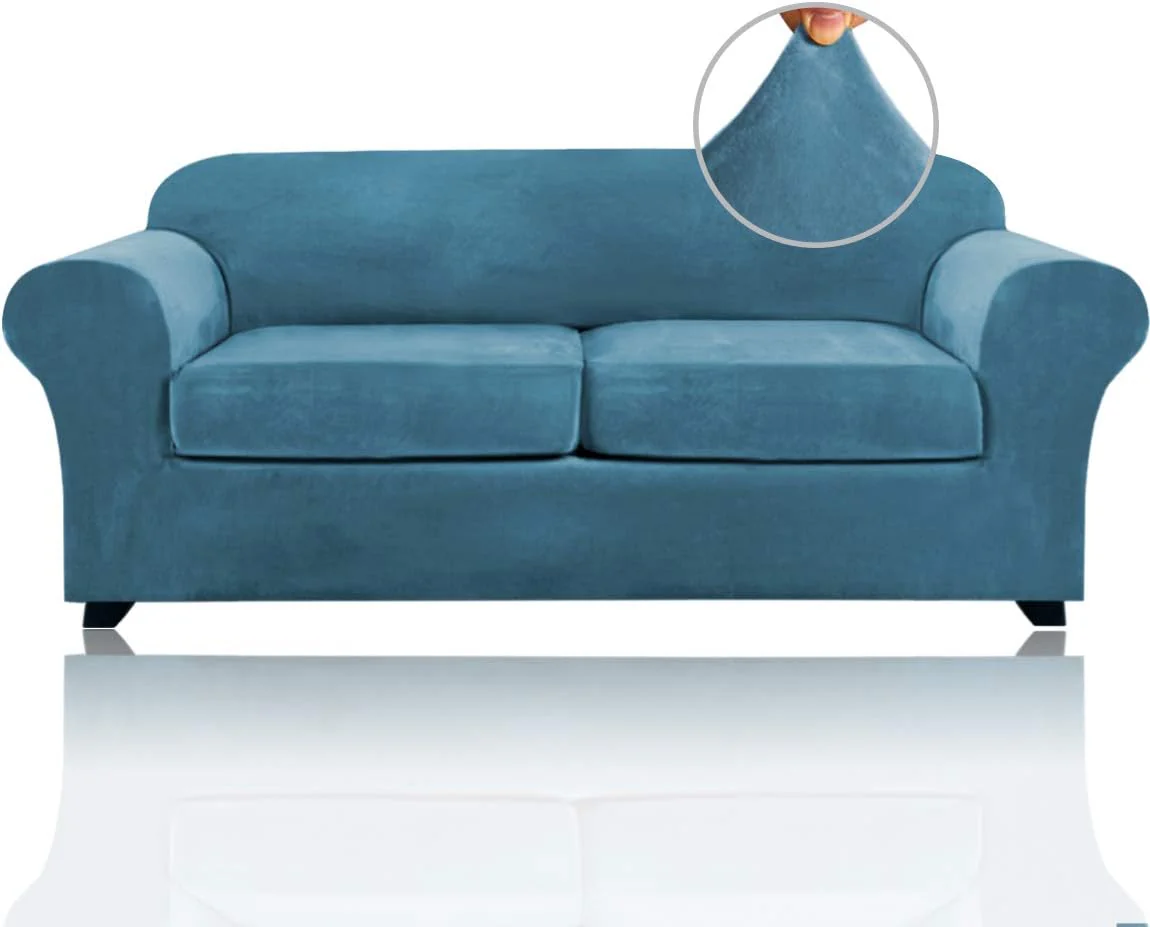 Best Real Velvet Stretch Sofa Covers 2025 New Stretch Velvet Couch Covers for Cushion Sofa Slipcovers Soft Sofa Slip Covers Furniture Covers - Image 36