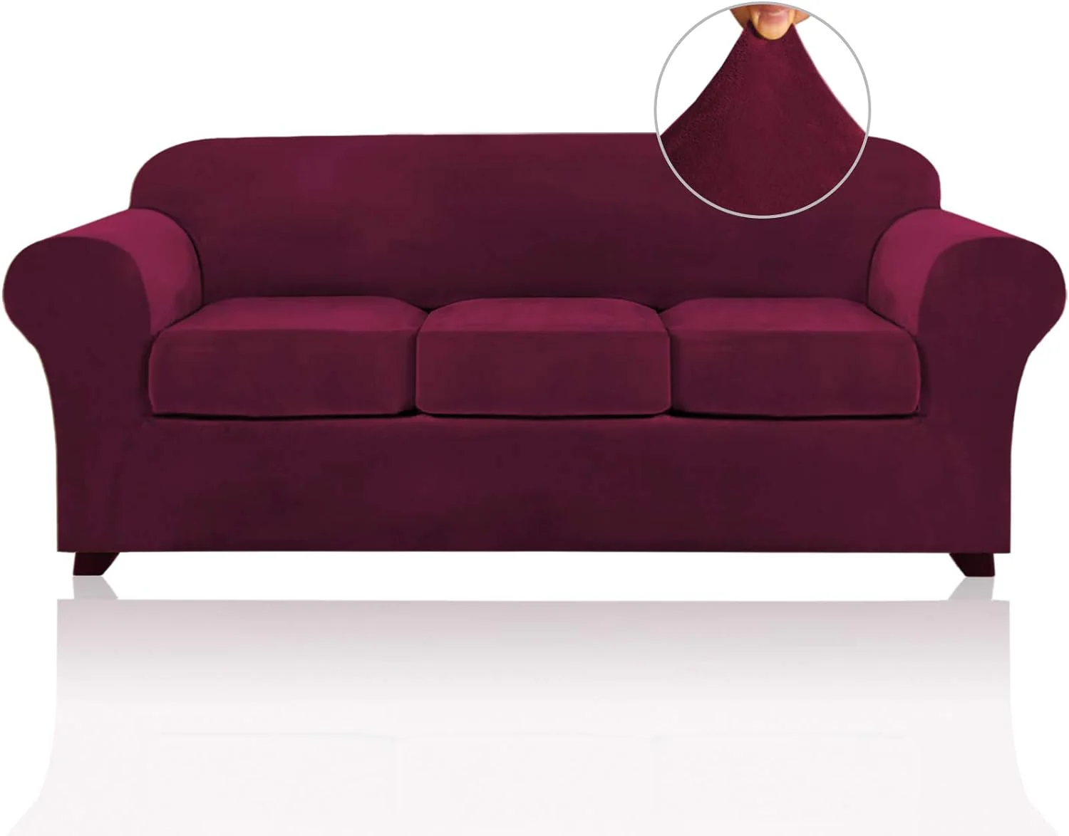 Best Real Velvet Stretch Sofa Covers 2025 New Stretch Velvet Couch Covers for Cushion Sofa Slipcovers Soft Sofa Slip Covers Furniture Covers - Image 48