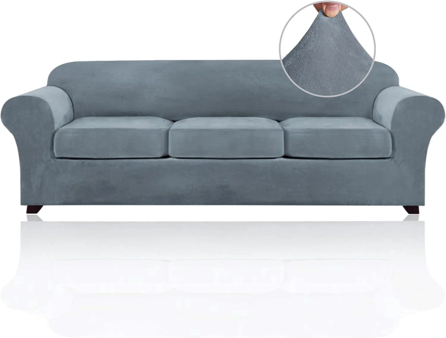 Best Real Velvet Stretch Sofa Covers 2025 New Stretch Velvet Couch Covers for Cushion Sofa Slipcovers Soft Sofa Slip Covers Furniture Covers - Image 56
