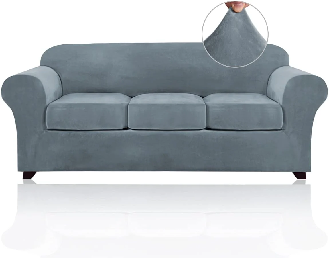 Best Real Velvet Stretch Sofa Covers 2025 New Stretch Velvet Couch Covers for Cushion Sofa Slipcovers Soft Sofa Slip Covers Furniture Covers - Image 64