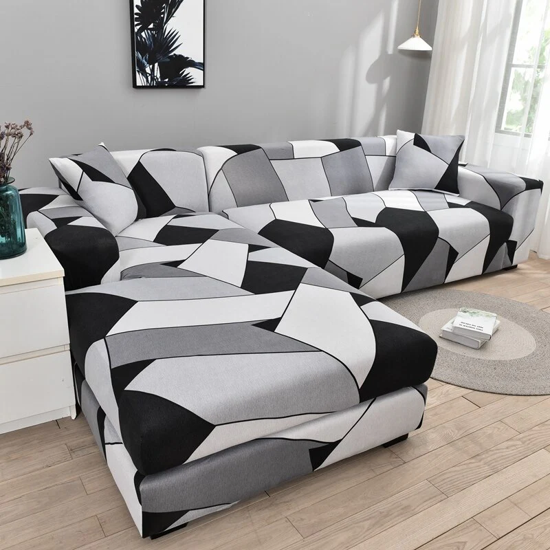 Corner Sofa Covers for Pets Sofa Cover Elastic 1/2/3/4 Seater L-Style Sofa Cover Slipcovers Stretch Stretch Sofa Covers Couch Cover Sofa - Image 12