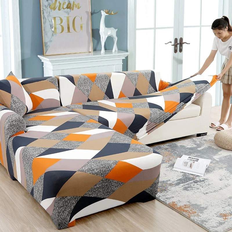 Corner Sofa Covers for Pets Sofa Cover Elastic 1/2/3/4 Seater L-Style Sofa Cover Slipcovers Stretch Stretch Sofa Covers Couch Cover Sofa - Image 20
