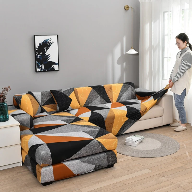 Corner Sofa Covers for Pets Sofa Cover Elastic 1/2/3/4 Seater L-Style Sofa Cover Slipcovers Stretch Stretch Sofa Covers Couch Cover Sofa - Image 5