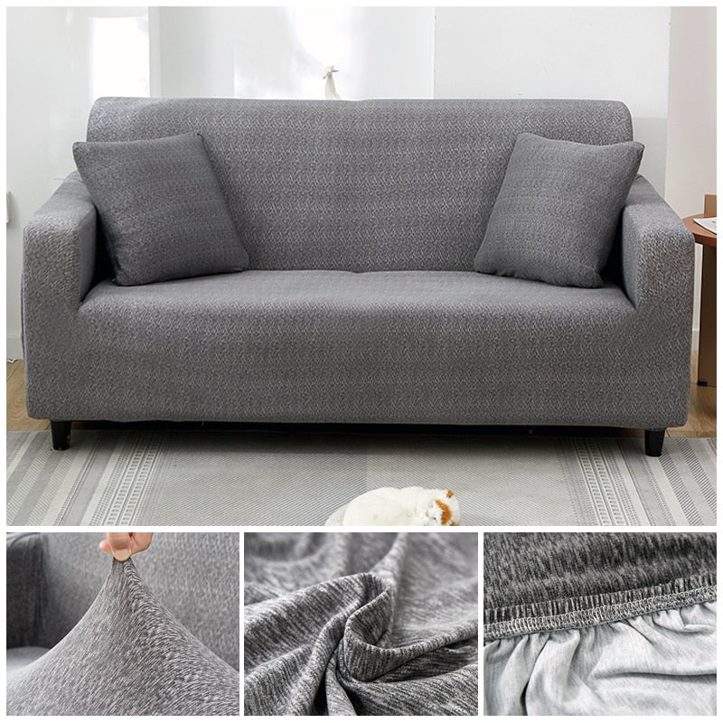 Cross Pattern Elastic Sofa Cover Stretch All-inclusive Sofa Covers Couch Cover Armseat Covers Loveseat 1/2/3/4 seater Cover Sofa Slipcovers - Image 14