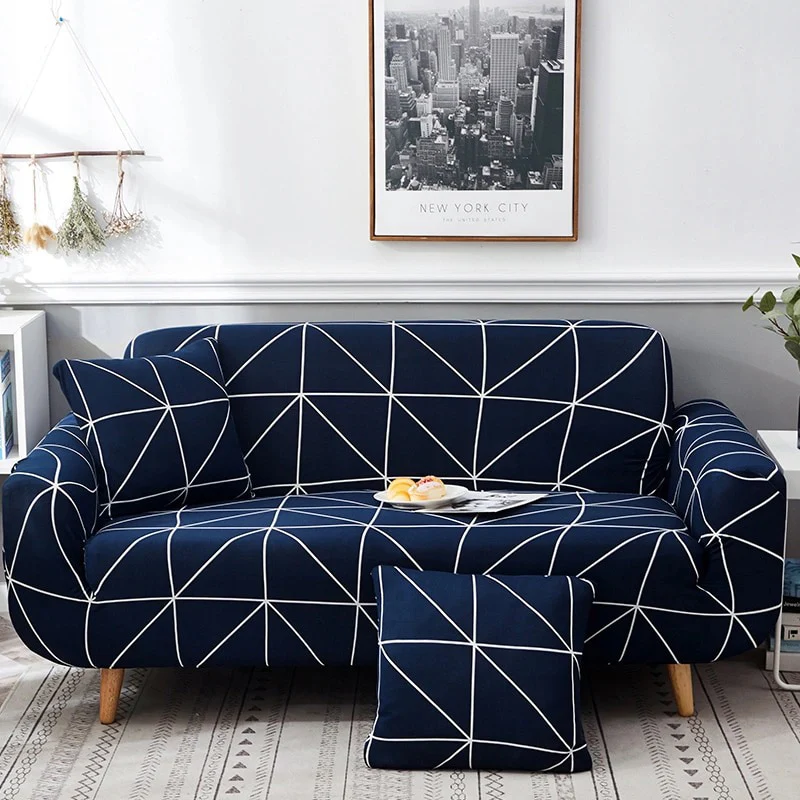 Cross Pattern Elastic Sofa Cover Stretch All-inclusive Sofa Covers Couch Cover Armseat Covers Loveseat 1/2/3/4 seater Cover Sofa Slipcovers - Image 8