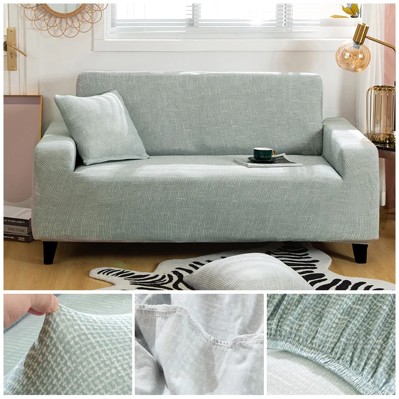 Cross Pattern Elastic Sofa Cover Stretch All-inclusive Sofa Covers for Living Room Couch Cover Loveseat Sofa Slipcovers - Image 10