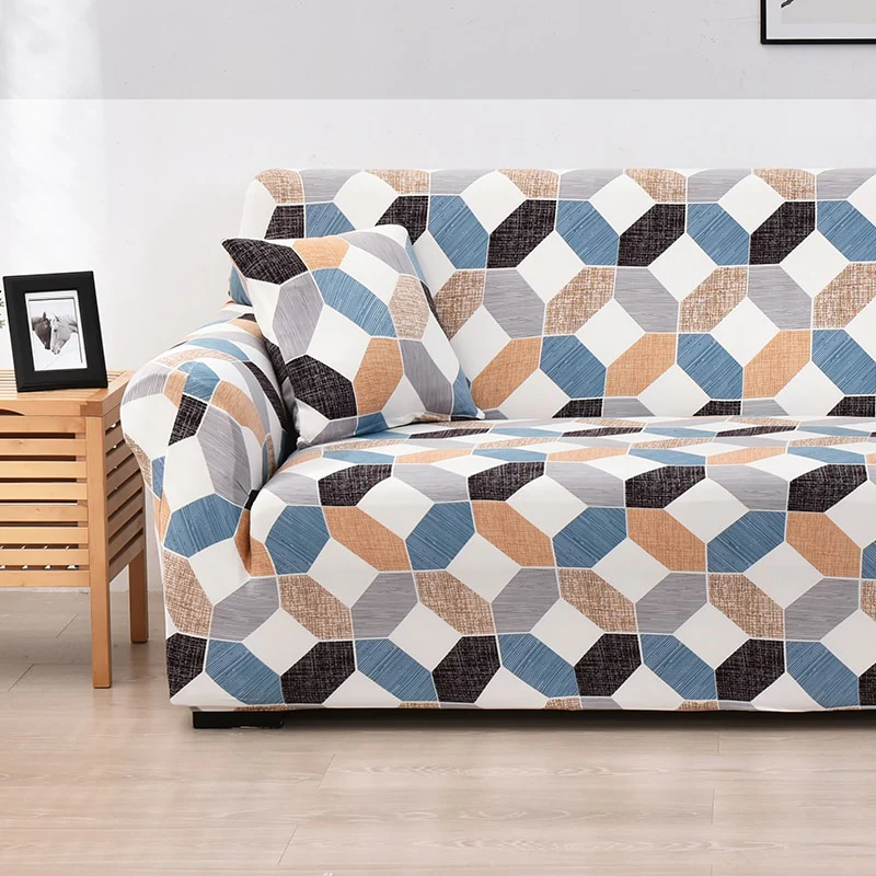 Cross Pattern Elastic Sofa Cover Stretch All-inclusive Sofa Covers for Living Room Couch Cover Loveseat Sofa Slipcovers - Image 19