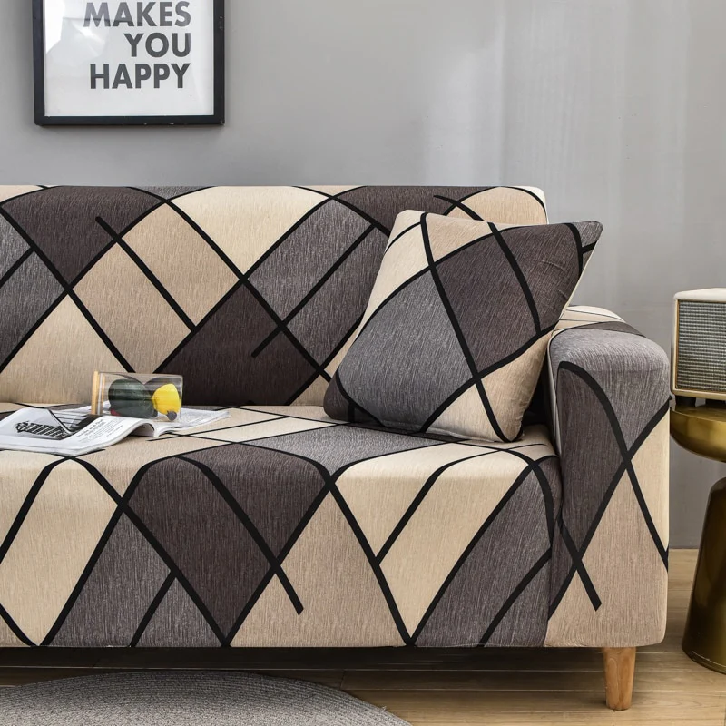 Cross Pattern Elastic Sofa Cover Stretch All-inclusive Sofa Covers for Living Room Couch Cover Loveseat Sofa Slipcovers - Image 21