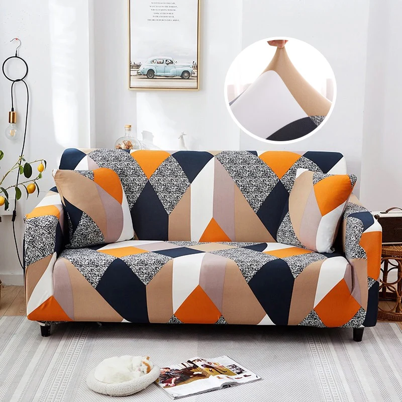 Cross Pattern Elastic Sofa Cover Stretch All-inclusive Sofa Covers for Living Room Couch Cover Loveseat Sofa Slipcovers - Image 28