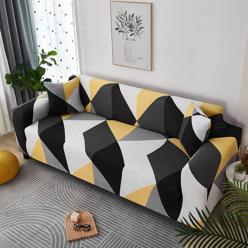 Cross Pattern Elastic Sofa Cover Stretch All-inclusive Sofa Covers for Living Room Couch Cover Loveseat Sofa Slipcovers - Image 6