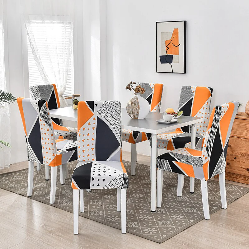 Dining Chair Cover Cheap Anti-dirty Slipcover Elastic Seat Chair Cover for Living Room Kitchen Wedding Banquet Party Removable - Image 29