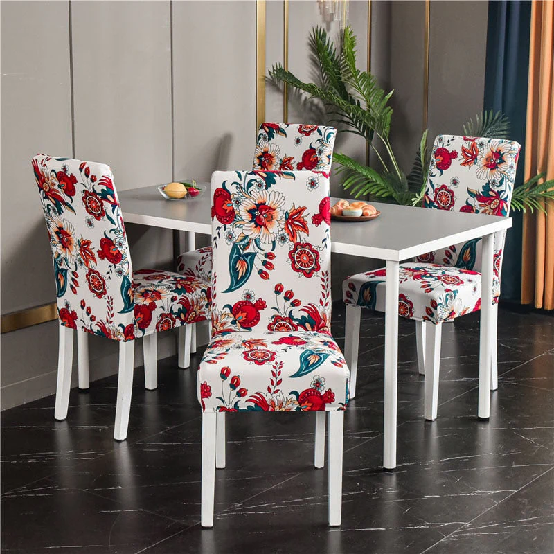 Dining Chair Cover Cheap Anti-dirty Slipcover Elastic Seat Chair Cover for Living Room Kitchen Wedding Banquet Party Removable - Image 31