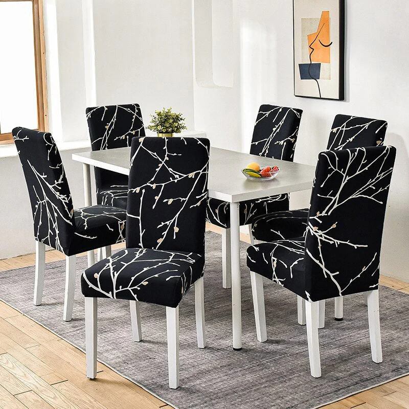 Dining Chair Cover Cheap Anti-dirty Slipcover Elastic Seat Chair Cover for Living Room Kitchen Wedding Banquet Party Removable - Image 34
