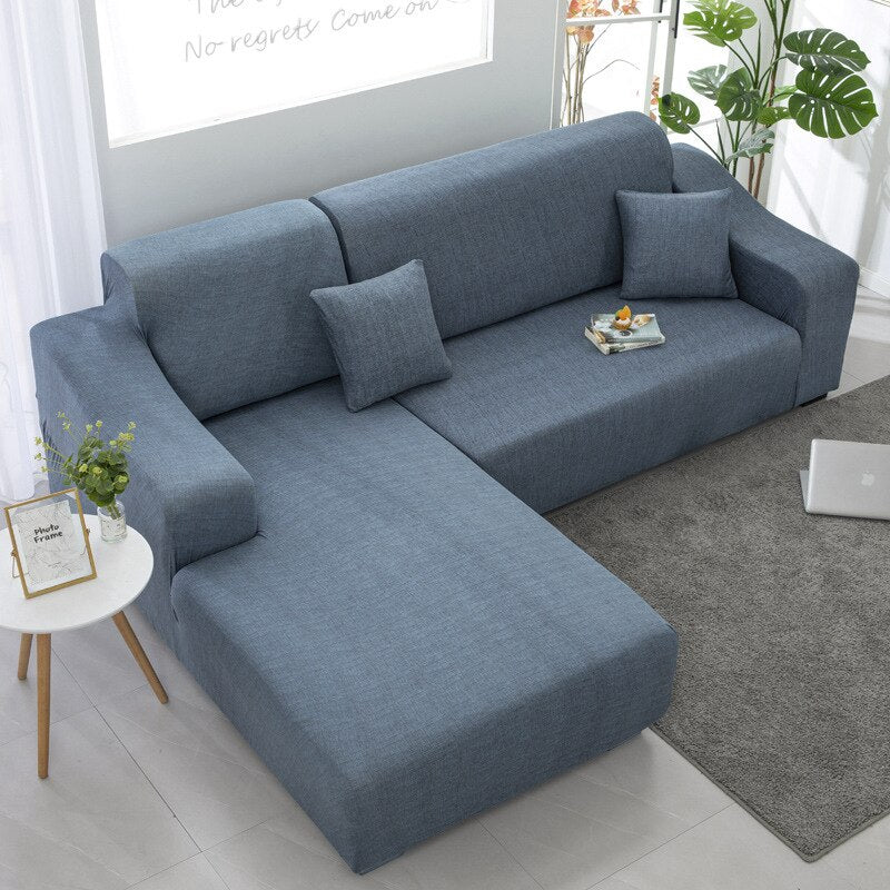 Elastic Corner Sofa Covers for Living Room 1/2/3/4 Seater L Shaped Sofa Cover Chaise Longue Stretch Cover for Sofa Couch Armchair - Image 27