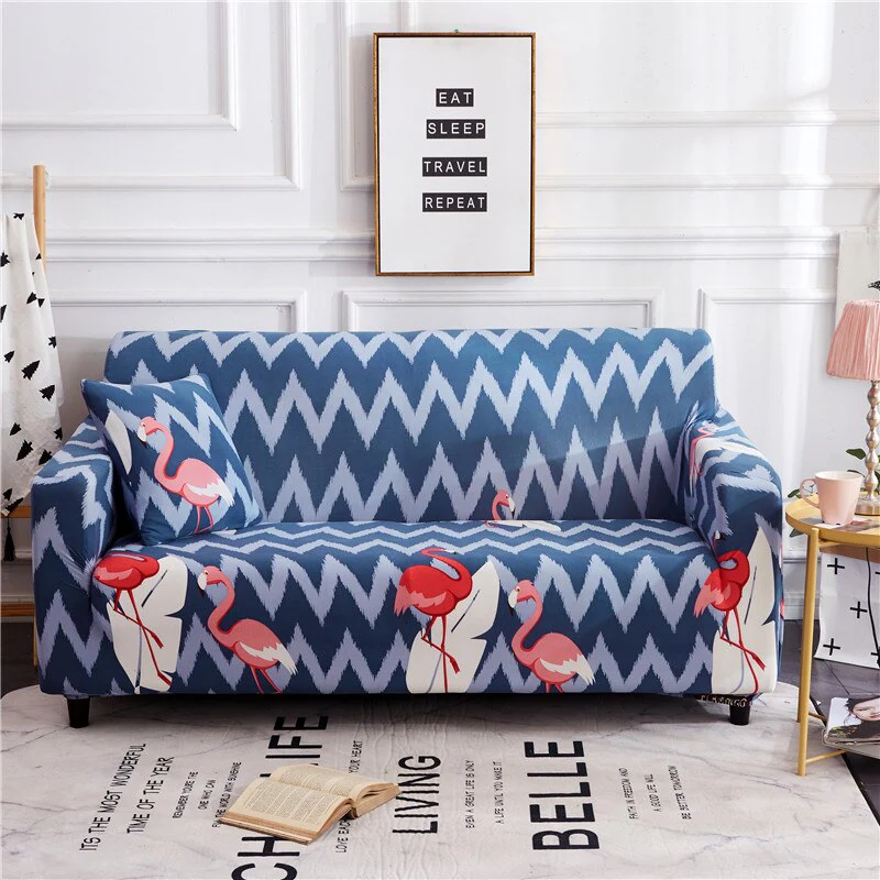 Elastic Dark Purple Sofa Covers Stretch Slipcover Sectional Couch Cover 1/2/3/4-seater Sofa Covers Stretch Dark Purple Sofa Cover - Image 27