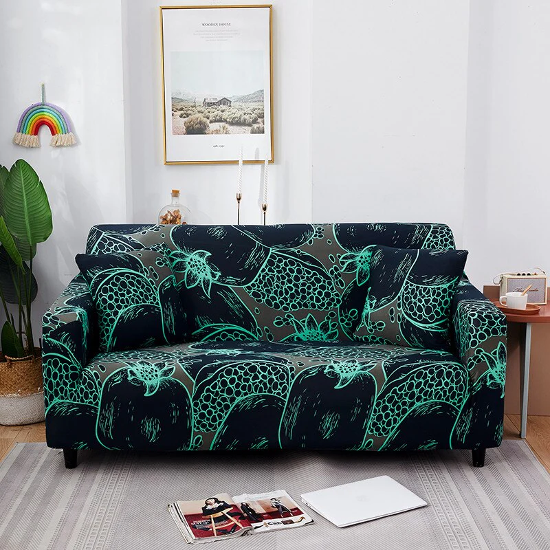 Elastic Dark Purple Sofa Covers Stretch Slipcover Sectional Couch Cover 1/2/3/4-seater Sofa Covers Stretch Dark Purple Sofa Cover - Image 30