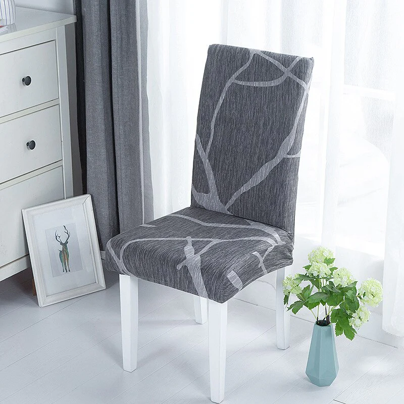 Elastic Dining Chair Covers Home Wedding Chair Cushion Removable Slipcovers Protector Anti-Dust Furniture Decor For Banquet Party - Image 17