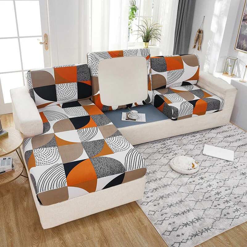 Elastic Geometric Sofa Seat Cushion Cover Stretch Tight Sofa Cover for Living Room Chaise Lounge Couch Corner Sofa Slipcover Seat Cover - Image 10
