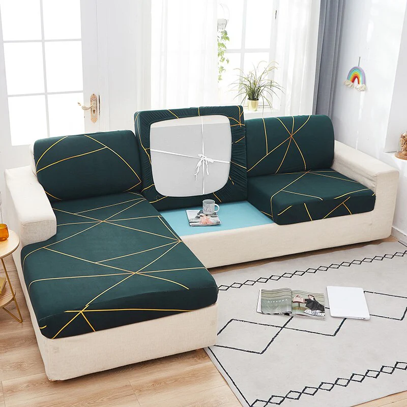 Elastic Geometric Sofa Seat Cushion Cover Stretch Tight Sofa Cover for Living Room Chaise Lounge Couch Corner Sofa Slipcover Seat Cover - Image 13