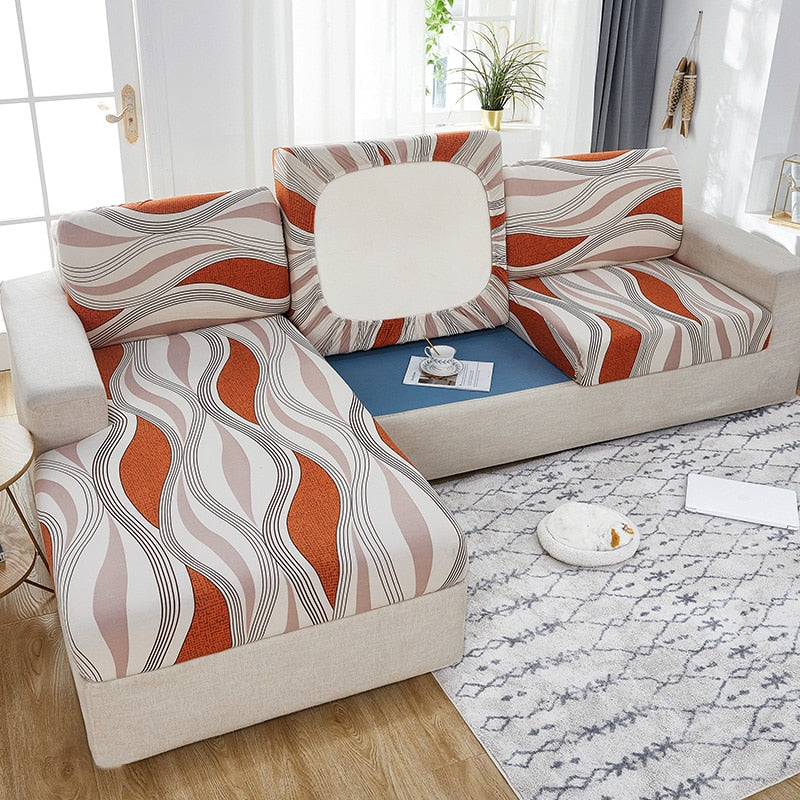 Elastic Geometric Sofa Seat Cushion Cover Stretch Tight Sofa Cover for Living Room Chaise Lounge Couch Corner Sofa Slipcover Seat Cover - Image 16