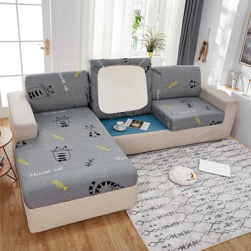 Elastic Geometric Sofa Seat Cushion Cover Stretch Tight Sofa Cover for Living Room Chaise Lounge Couch Corner Sofa Slipcover Seat Cover - Image 18