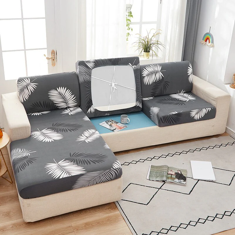 Elastic Geometric Sofa Seat Cushion Cover Stretch Tight Sofa Cover for Living Room Chaise Lounge Couch Corner Sofa Slipcover Seat Cover - Image 7