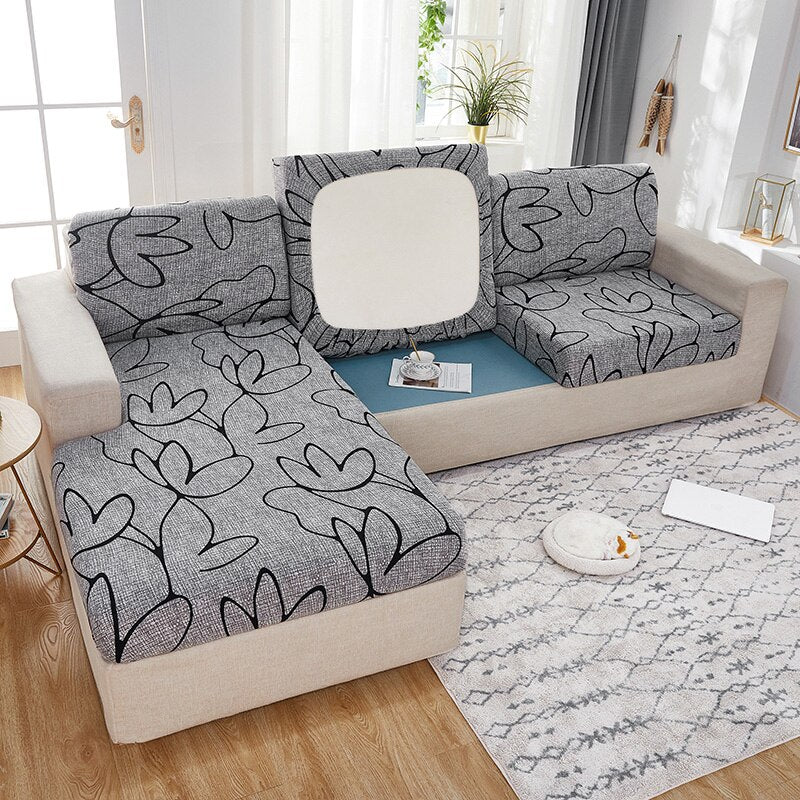 Elastic Geometric Sofa Seat Cushion Cover Stretch Tight Sofa Cover for Living Room Chaise Lounge Couch Corner Sofa Slipcover Seat Cover - Image 8