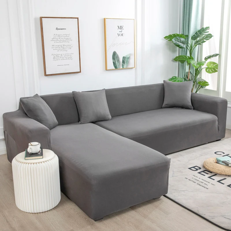 Elastic Plain Solid Sofa Cover Stretch Tight Wrap All-inclusive Sofa Cover Furniture Protector Covers Sofa Couch Cover ArmChair Cover - Image 4