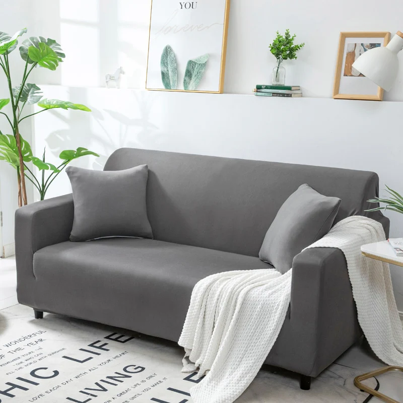 Elastic Plain Solid Sofa Cover Stretch Tight Wrap All-inclusive Sofa Cover Furniture Protector Covers Sofa Couch Cover ArmChair Cover - Image 5