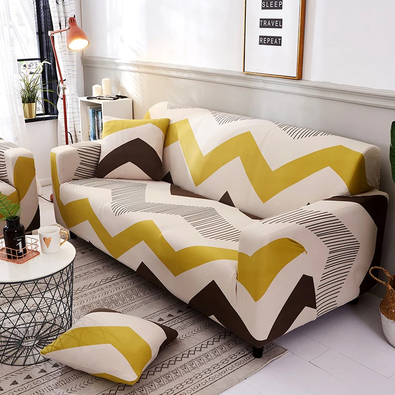 Elastic Sofa Cover Non-slip Stretch Slipcover Sectional Couch Cover L Shape Corner Armchair Cover 1/2/3/4 Seater Case Corner Sofa Cover - Image 24