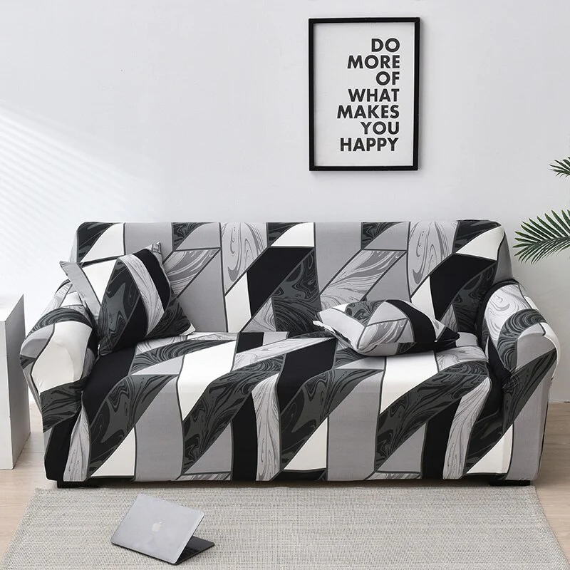Elastic Sofa Cover Stretch Plaid Sofa Covers Fully-wrap Couch Chair Cover Anti-dust Furniture Protector L Shape Couch Cover Elastic Slipcovers - Image 18