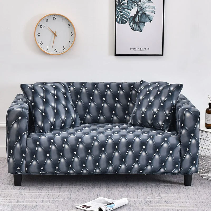 Elastic Sofa Cover Stretch Plaid Sofa Covers Fully-wrap Couch Chair Cover Anti-dust Furniture Protector L Shape Couch Cover Elastic Slipcovers - Image 30
