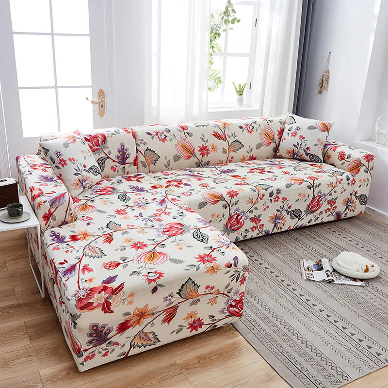 Elastic Sofa Cover Stretch Plaid Sofa Covers Fully-wrap Couch Chair Cover Anti-dust Furniture Protector L Shape Couch Cover Elastic Slipcovers - Image 4