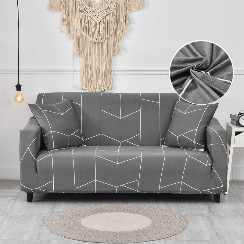 Elastic Sofa Cover Stretch Sectional Corner Couch Cover Universal Cover 1/2/3/4 Slipcover,L Shaped 1/2/3/4 Seats Covers L Shape Sofa Cover - Image 10