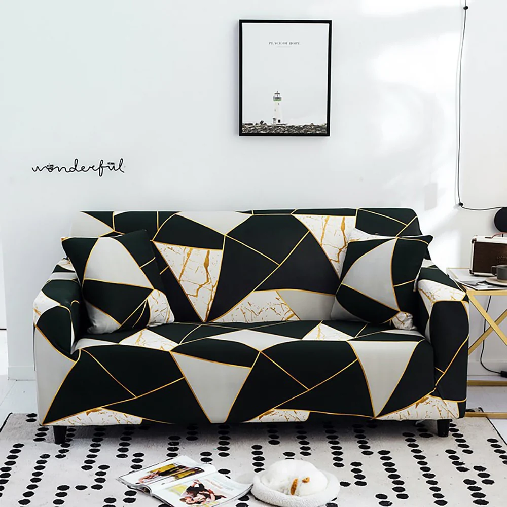 Elastic Sofa Cover Stretch Sectional Corner Couch Cover Universal Cover 1/2/3/4 Slipcover,L Shaped 1/2/3/4 Seats Covers L Shape Sofa Cover - Image 18