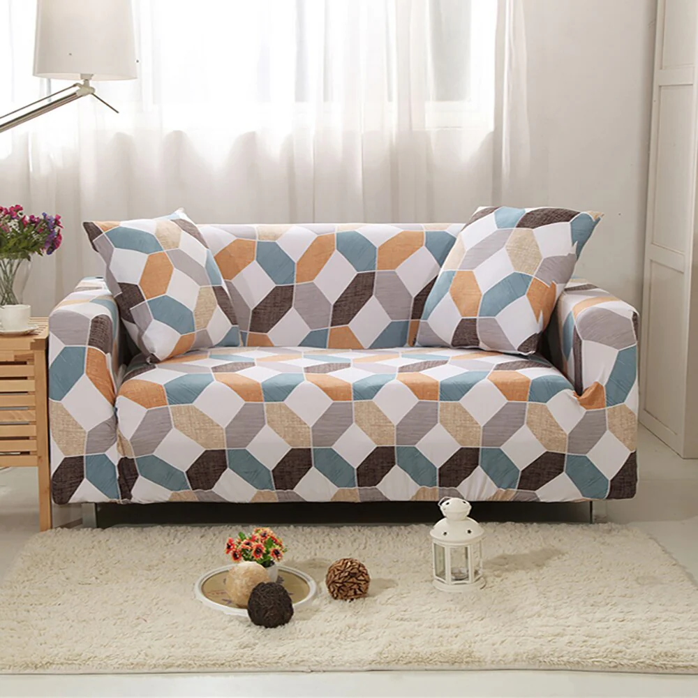 Elastic Sofa Cover Stretch Sectional Corner Couch Cover Universal Cover 1/2/3/4 Slipcover,L Shaped 1/2/3/4 Seats Covers L Shape Sofa Cover - Image 19