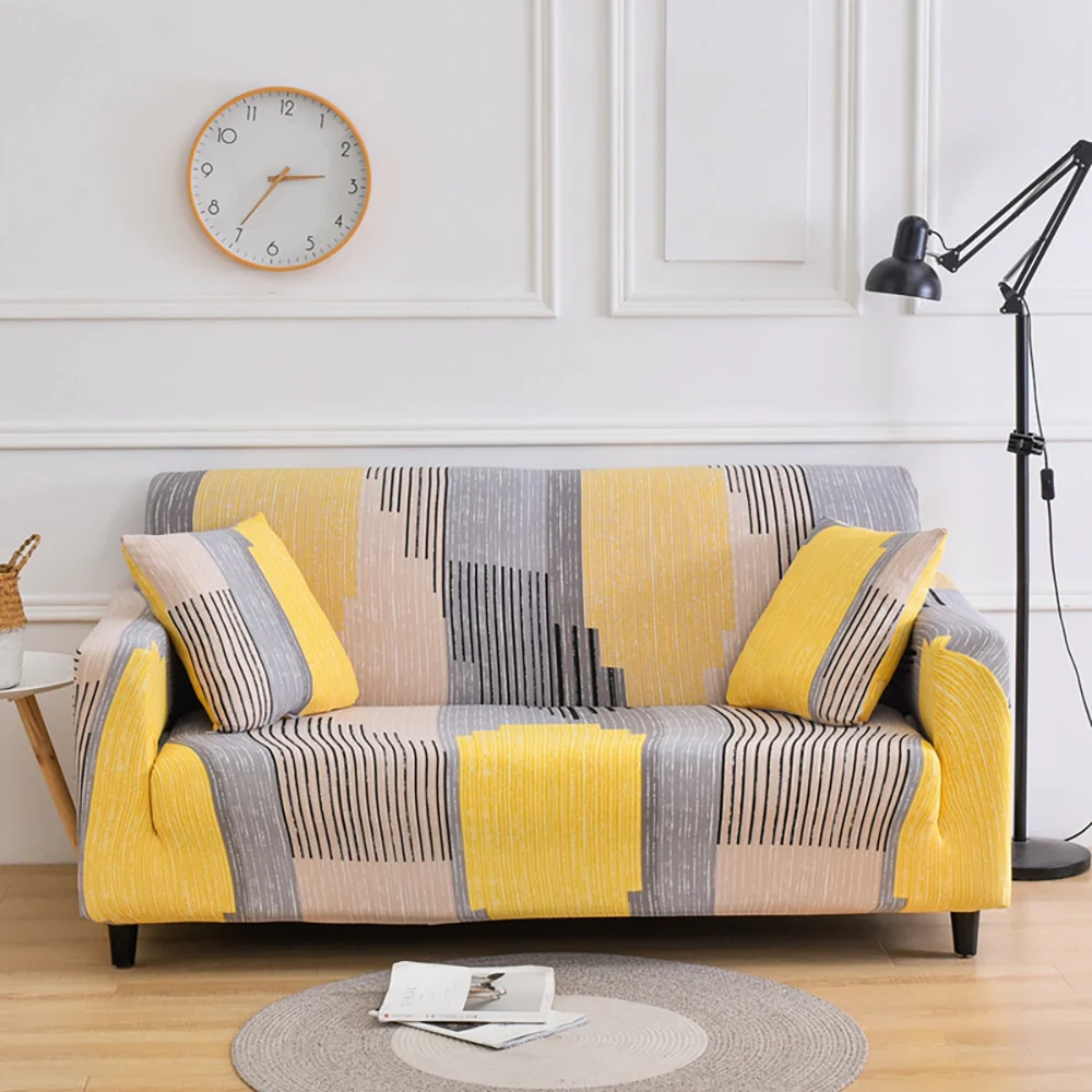 Elastic Sofa Cover Stretch Sectional Corner Couch Cover Universal Cover 1/2/3/4 Slipcover,L Shaped 1/2/3/4 Seats Covers L Shape Sofa Cover - Image 7