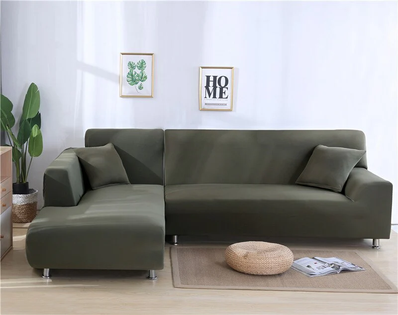 Elastic Sofa Cover Stretch Sofa Covers Need 2 Pieces Couch Covers for L-shape Corner Sectional Sofa Universal Sofa Covers Armchair Corner Couch Cover - Image 13