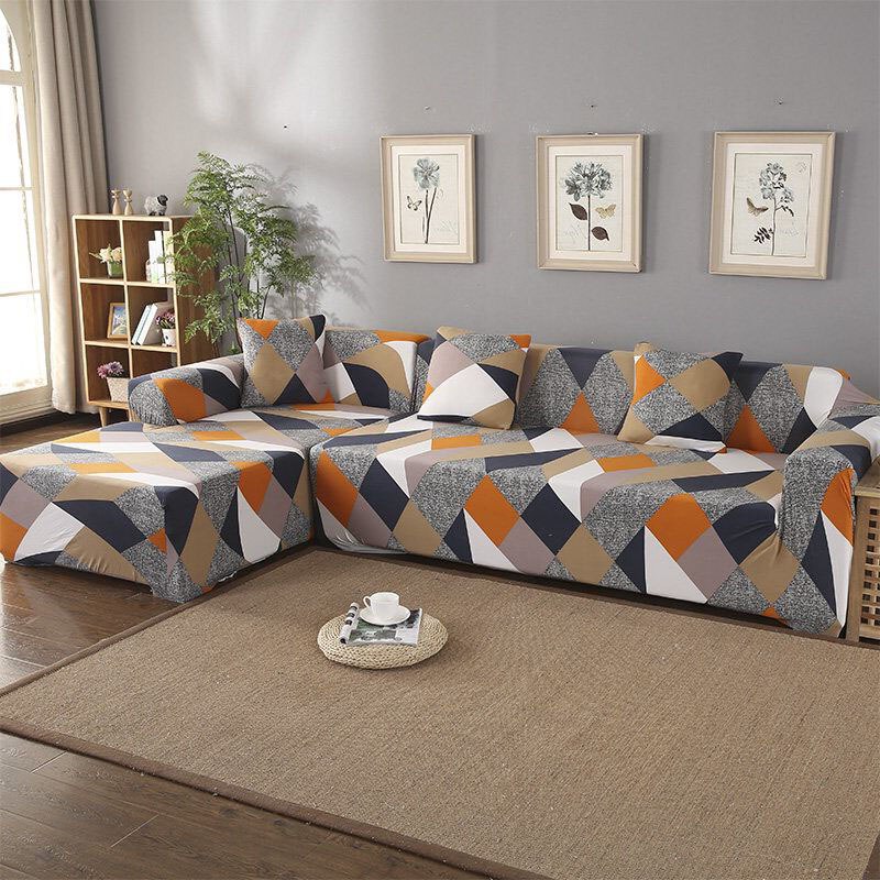 Elastic Sofa Cover Stretch Sofa Covers Need 2 Pieces Couch Covers for L-shape Corner Sectional Sofa Universal Sofa Covers Armchair Corner Couch Cover - Image 3